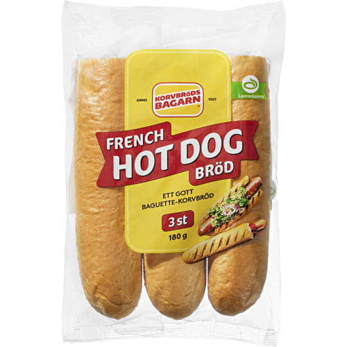 Korvbröd French Hot Dog 3-pack