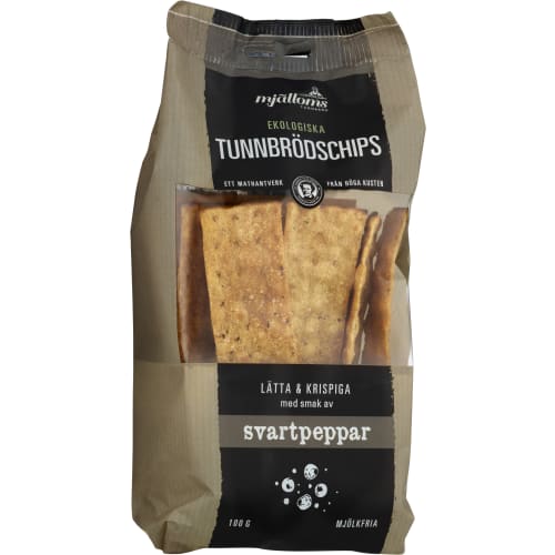 Svartpeppar Tunnbrödschips Eko