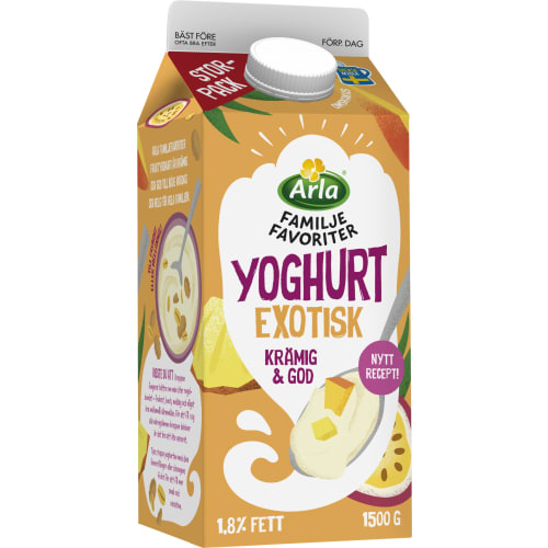Exotisk Familjefavoriter Yoghurt 1,8%