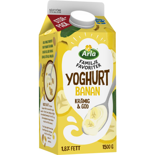 Banan Familjefavoriter Yoghurt 1,8%