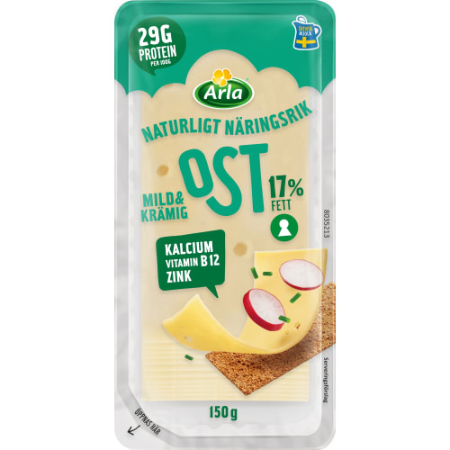 Mild&krämig Skivad Ost 17%