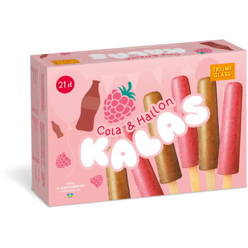 Cola&hallon Kalas Glasspinnar