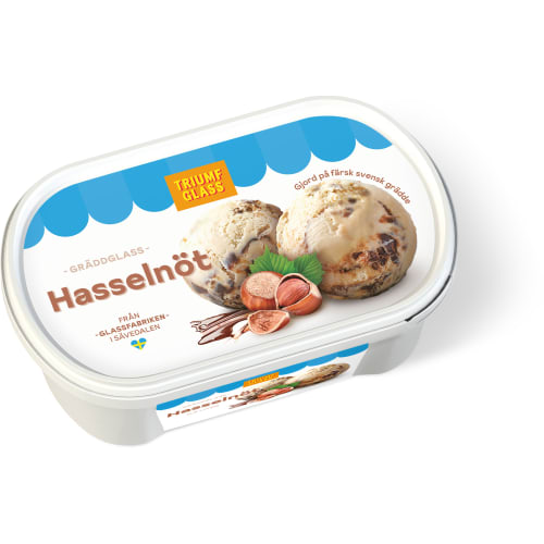 Hasselnöt Gräddglass