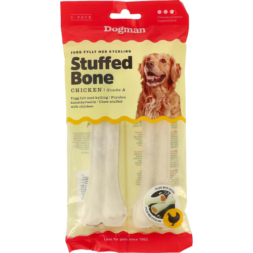 Stuffed Bone M Kyckling Hundgodis 2-pack