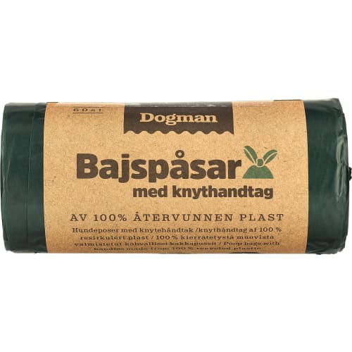 Bajspåsar 100% Återvunnet Plast