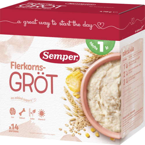 Flerkornsgröt Från 12 Månader