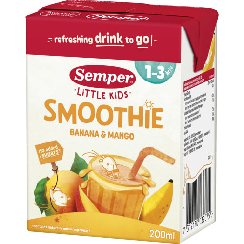 Smoothie Banan Mango Från 12 Månader