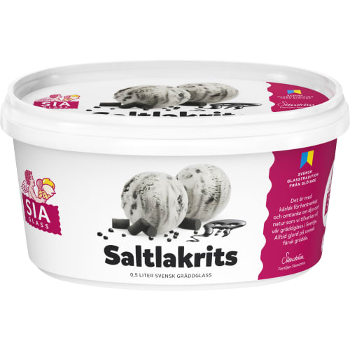 Saltlakrits Gräddglass