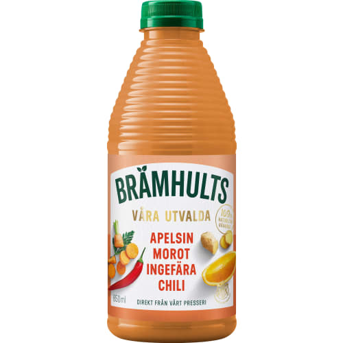 Apelsin Morot Ingefära Chili Juice