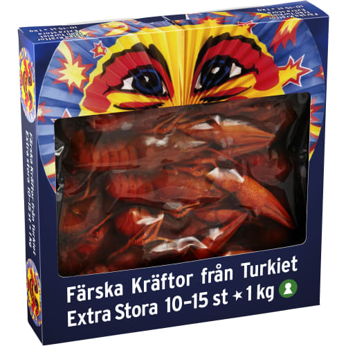 Färska Kräftor Extra Stora Turkiska