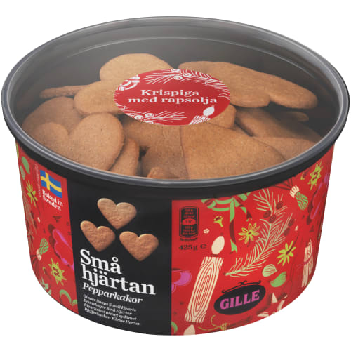 Små Hjärtan Pepparkakor Burk