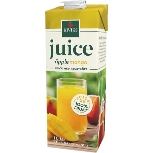 Äppel&mango Juice med Fruktkött