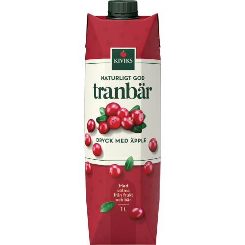 Tranbär Dryck med Äpple