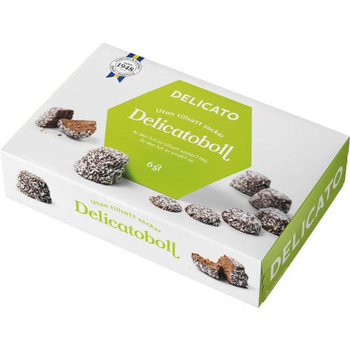 Delicatoboll Utan Tillsatt Socker 6x40g