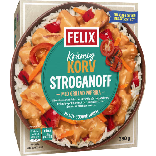 Korvstroganoff Grillad Paprika Fryst/1port