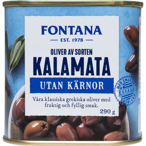 Kalamata Oliver Utan Kärnor