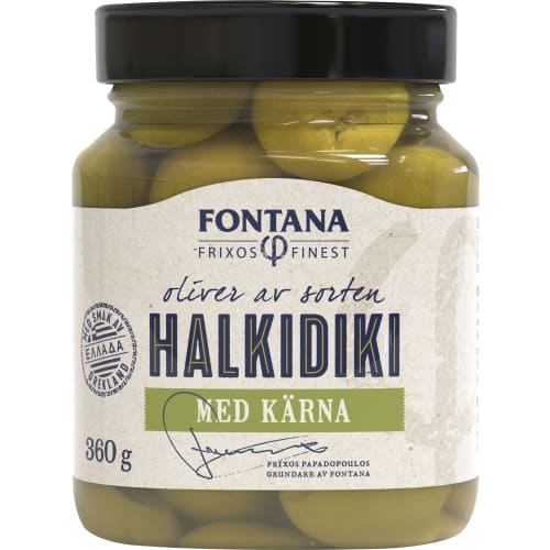 Halkidiki Oliver med Kärnor