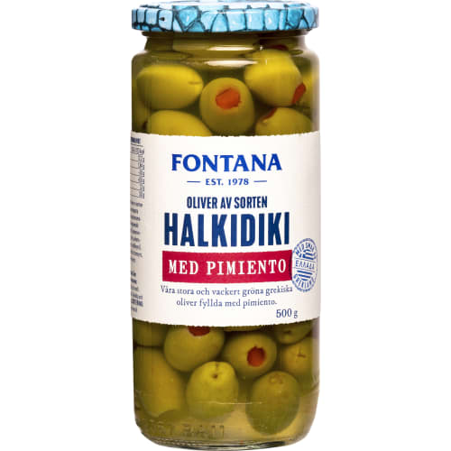 Halkidiki Oliver med Pimiento