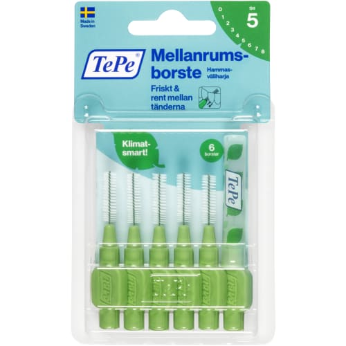 Mellanrum 5 Grön 0,8mm Mellanrumsborste