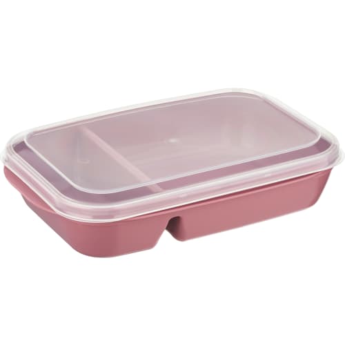 Matlåda 1l Avdelad Rosa