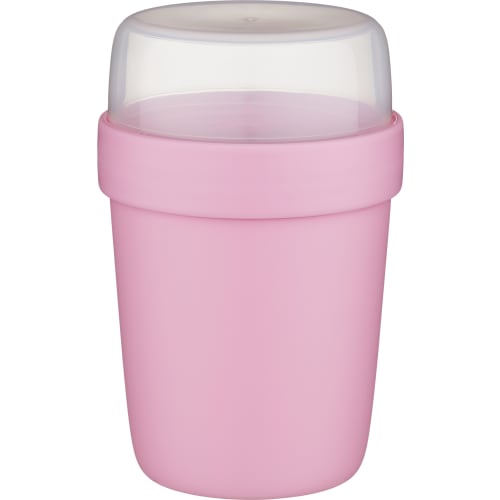 Yoghurtbägare Rosa 400ml +180ml i Lock
