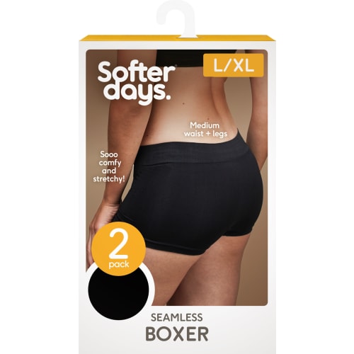 Boxer Seamless Svart L/xl