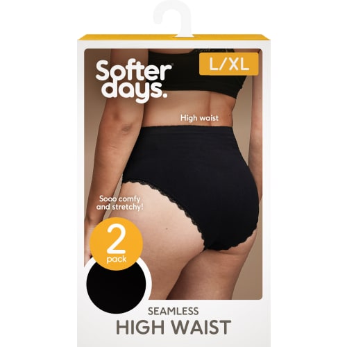 High Waist Seamless Svart L/xl