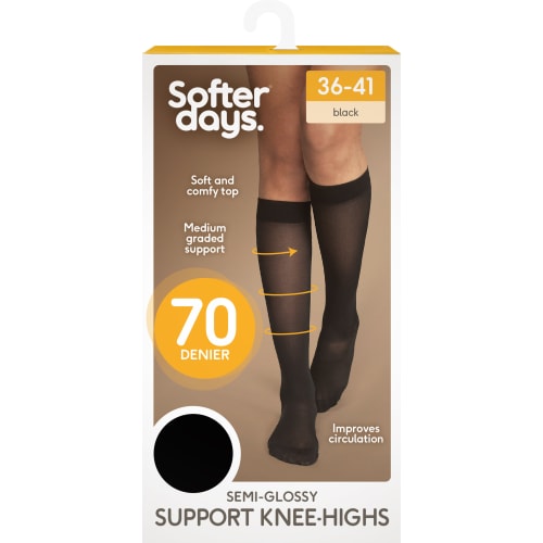 Support 70den Knee-high Black 37/40