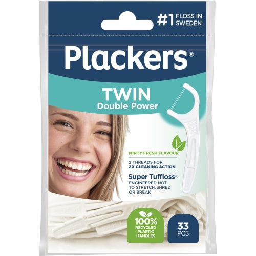 Plackers Twin Double Power Tandtrådsbygel
