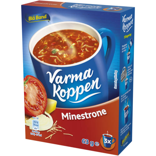 Minestrone Varma Koppen Pulver/3 Port