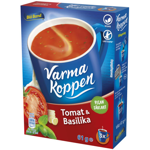 Tomat Basilika Varma Koppen Soppa Pulver/3 Port
