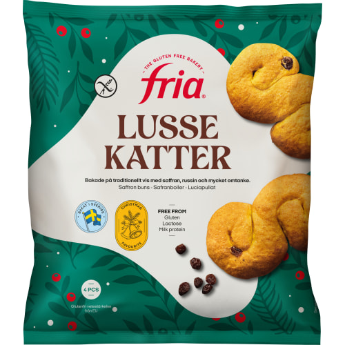 Lussekatter Glutenfria Frysta/4-pack