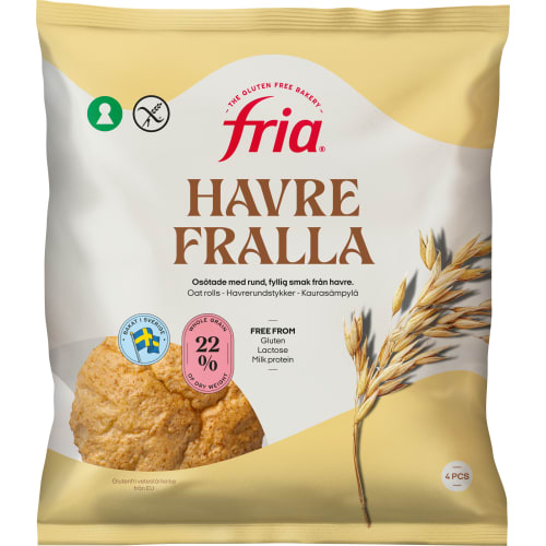 Havrefralla Glutenfria Frysta/4-pack