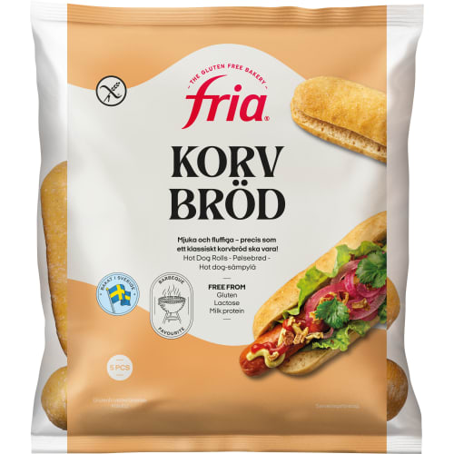 Korvbröd Glutenfri Frysta/5-pack