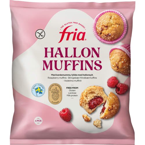 Hallonmuffins Frysta