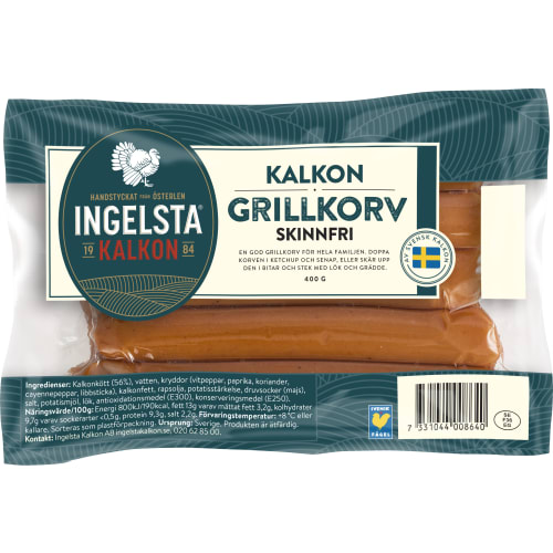Grillkorv Kalkon