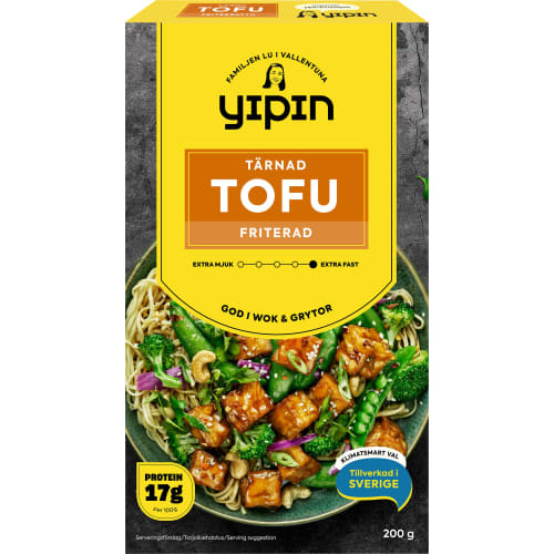 Tofu Friterad Tärnad