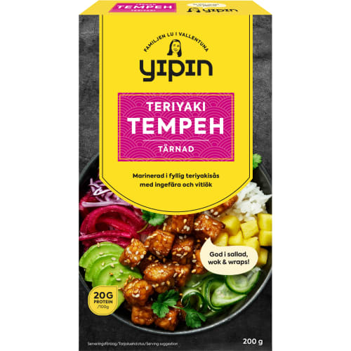 Tempeh Teriyaki Marinerad Tärnad