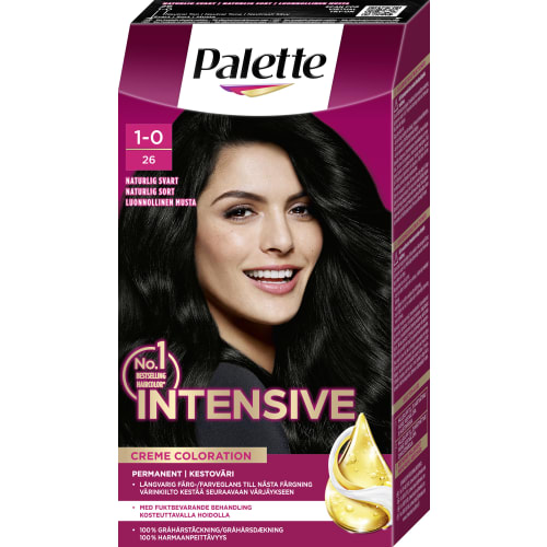 Palette 1-0 Naturlig Svart Permanent Hårfärg