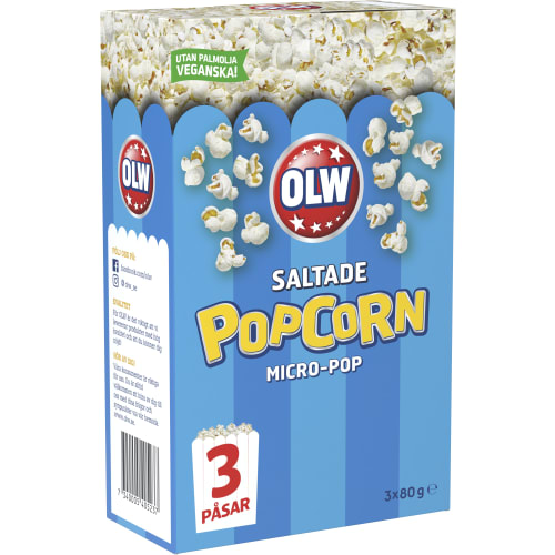 Micropop Salt Popcorn 3-pack