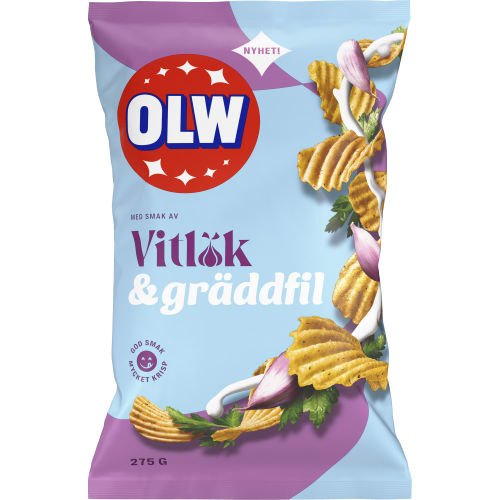 Vitlök Gräddfil Chips