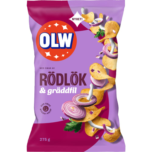 Rödlök Gräddfil Chips