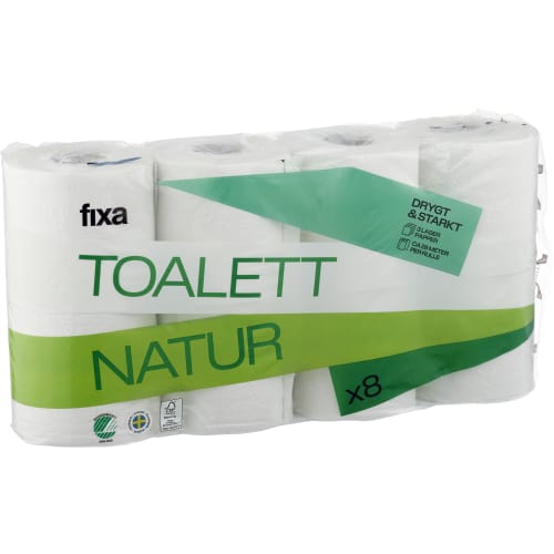 Toalettpapper Natur 3 Lager
