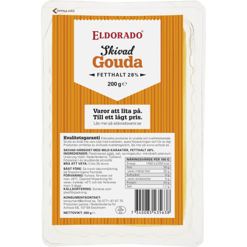 Gouda Skivad 28%