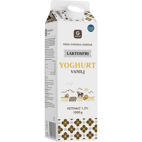 Vaniljyoghurt Laktosfri 1,3%