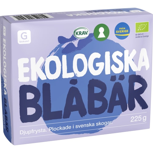 Blåbär Ekologiska Frysta