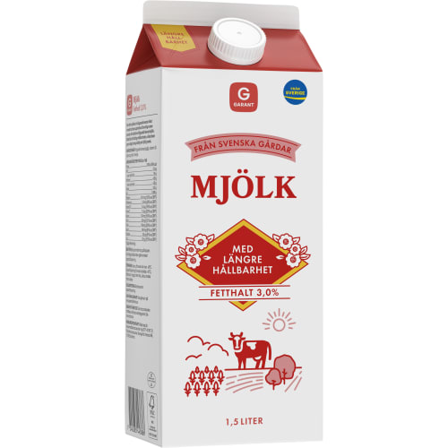 Mjölk Längre Hållbarhet 3%