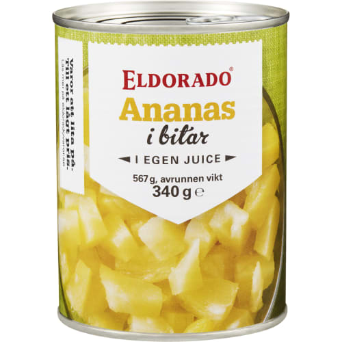 Eldorado Ananas Bitar i Egen Juice