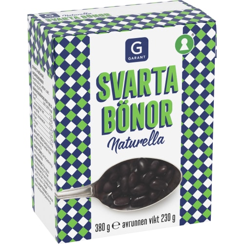 Svarta Bönor Naturella