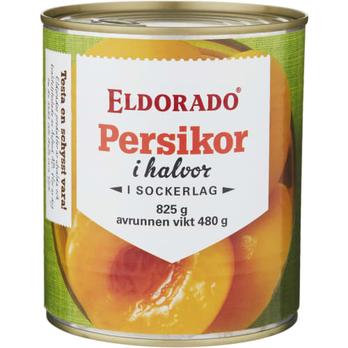 Eldorado Persikor i Halvor i Sockerlag